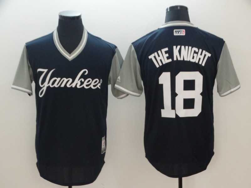 Yankees 18 Didi Gregorius The Knight Navy 2018 Players Weekend Authentic Team Jersey,We sell and wholesale Yankees 18 Didi Gregorius The Knight Navy 2018 Players Weekend Authentic Team Jersey on line form chian!